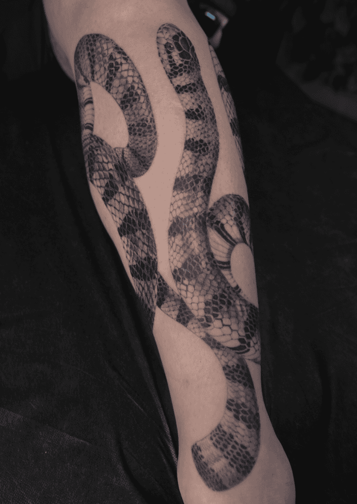 Sea Krait Snake Tattoo