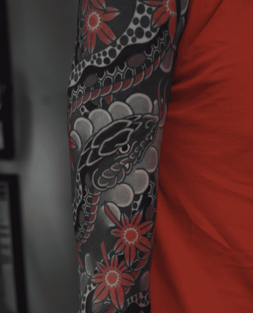Snake Irezumi Tattoo