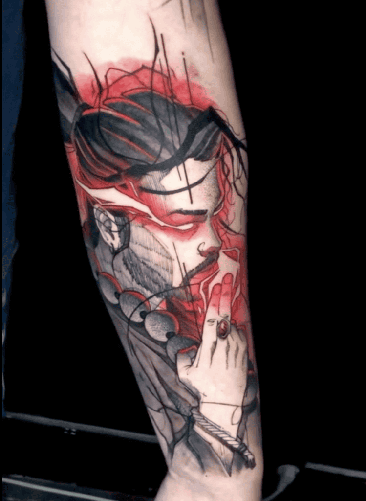 Susanoo-no-Mikoto Glow Japanese Mythology Tattoo