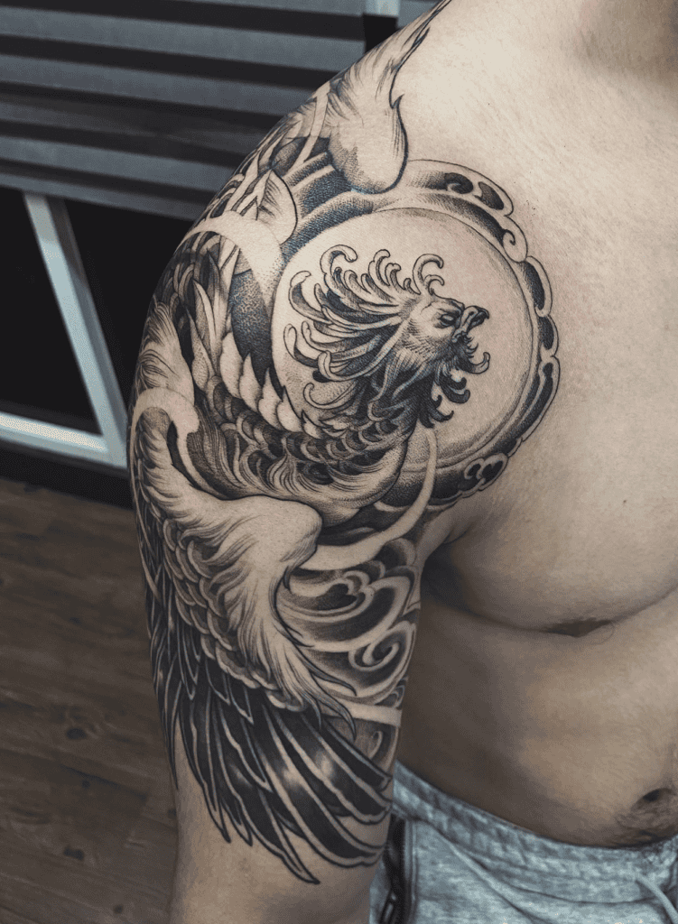 Suzaku Japanese Mythology Tattoo