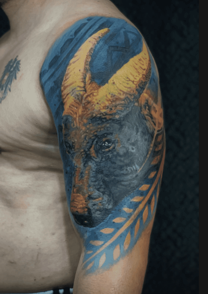 Tamaraw Bovine Tattoo
