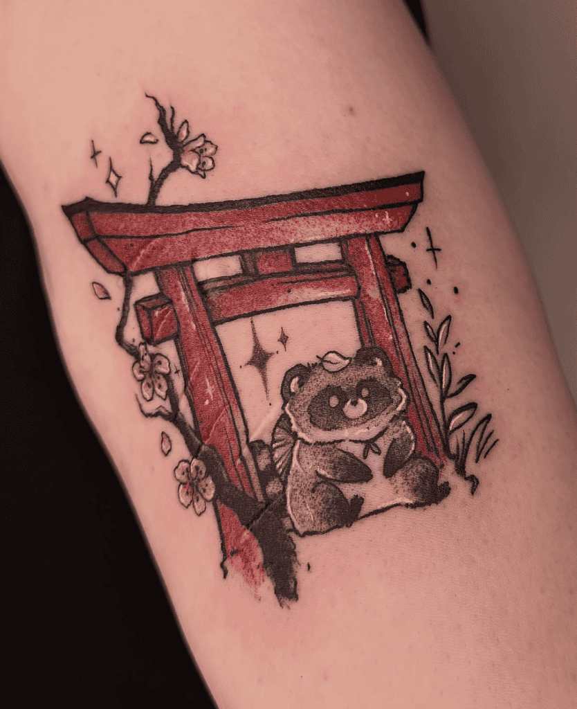 Tanuki Japanese Mythology Tattoo