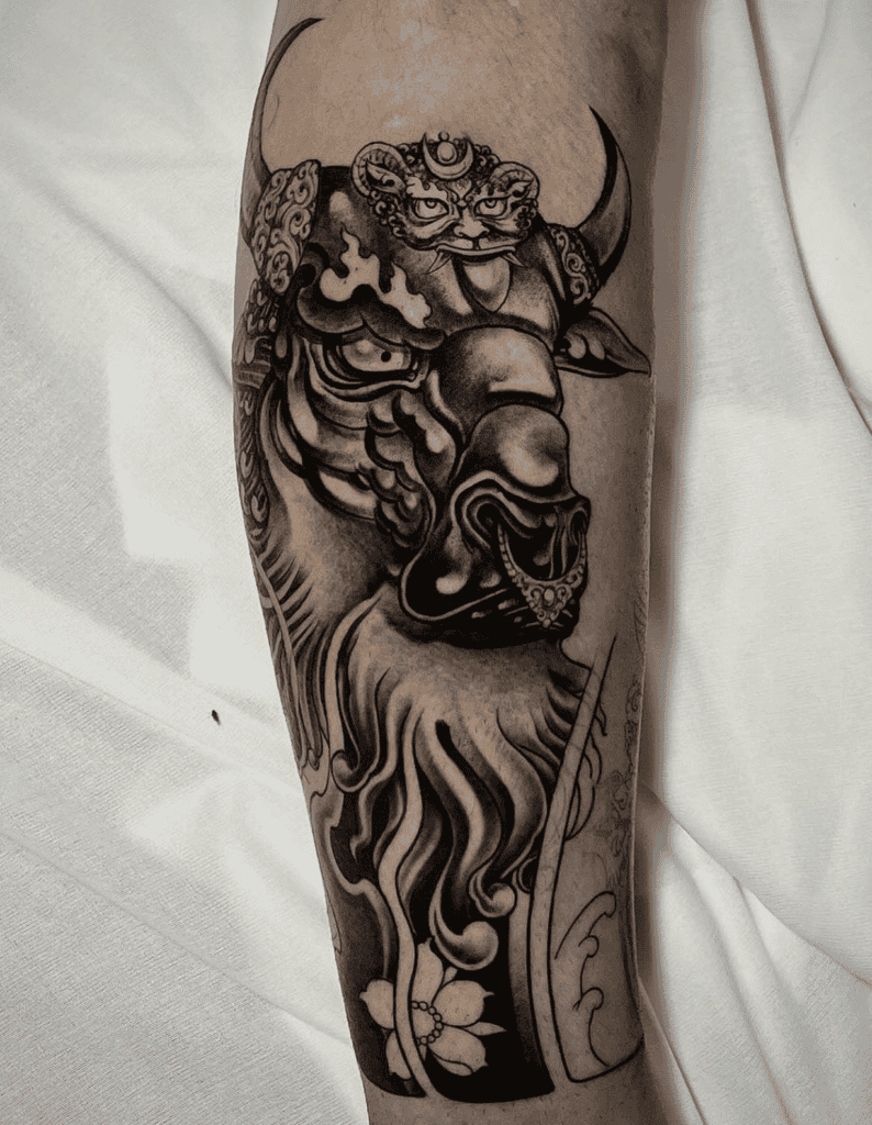 Taurus Style Bovine Tattoo
