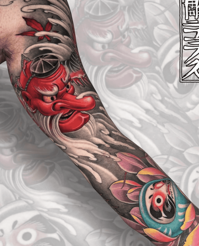 Tengu Daruma Irezumi Tattoo