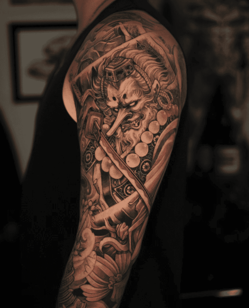 Tengu Sword Irezumi Tattoo