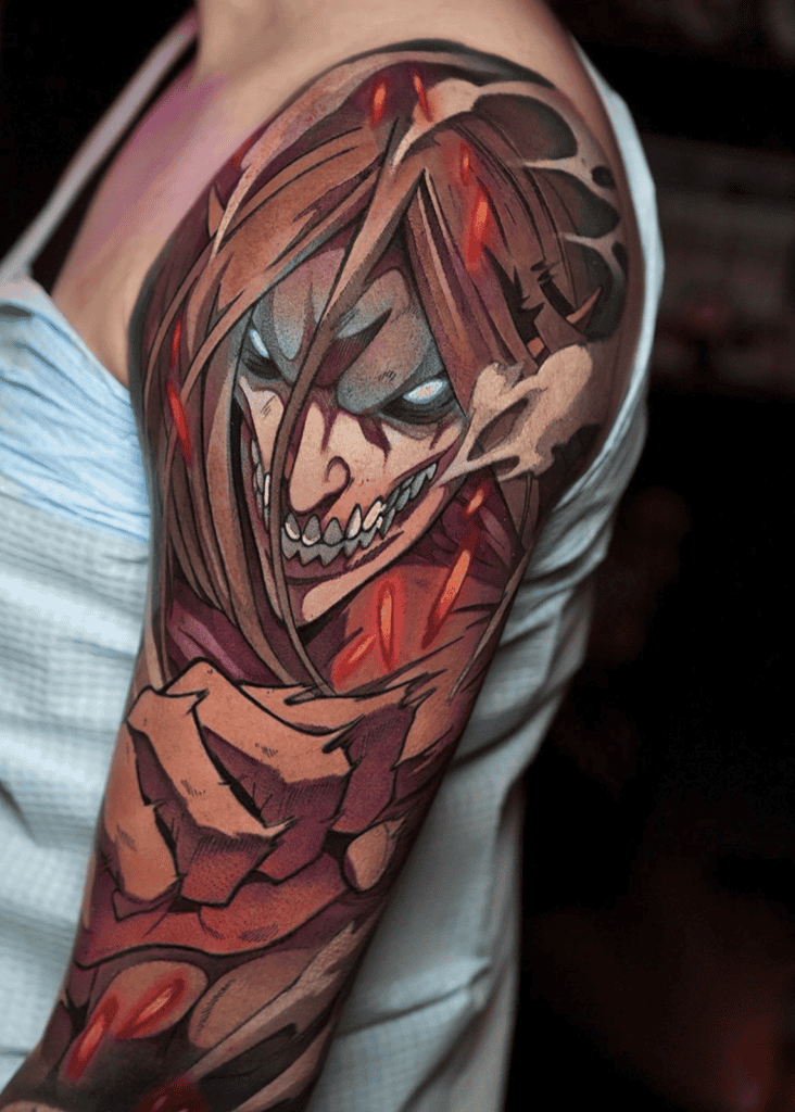 The Attack Titan Action Attack on Titan Tattoo