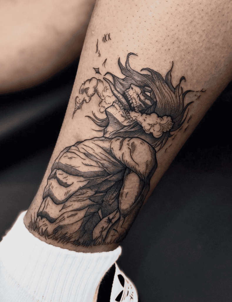The Attack Titan Scream Attack on Titan Tattoo