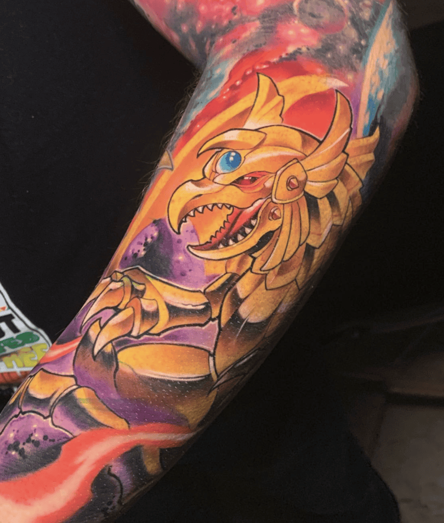 The Winged Dragon of Ra Energy Yu-Gi-Oh! Tattoo