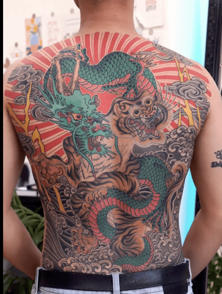 Tiger Dragon Irezumi Tattoo