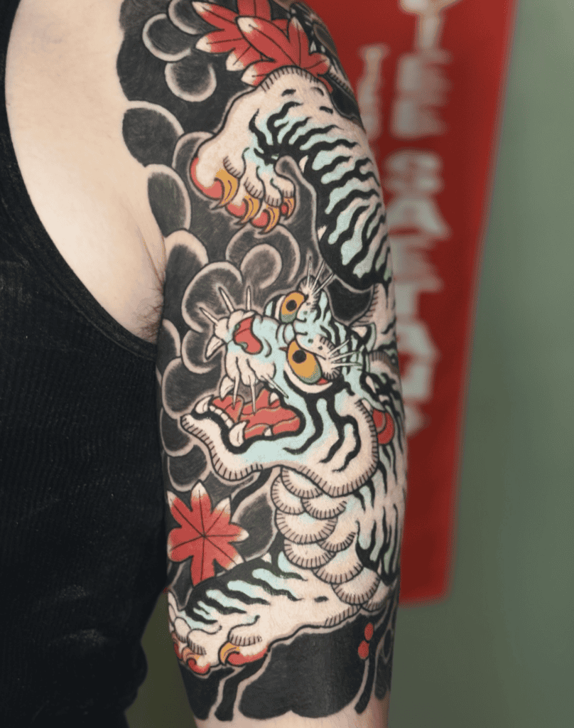 Tiger Fierce Irezumi Tattoo
