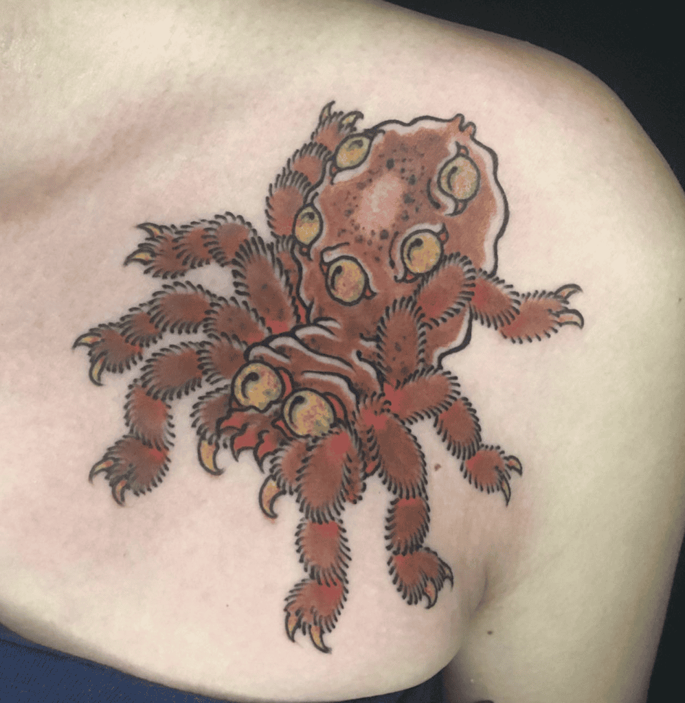 Tsuchigumo Eyes Japanese Mythology Tattoo