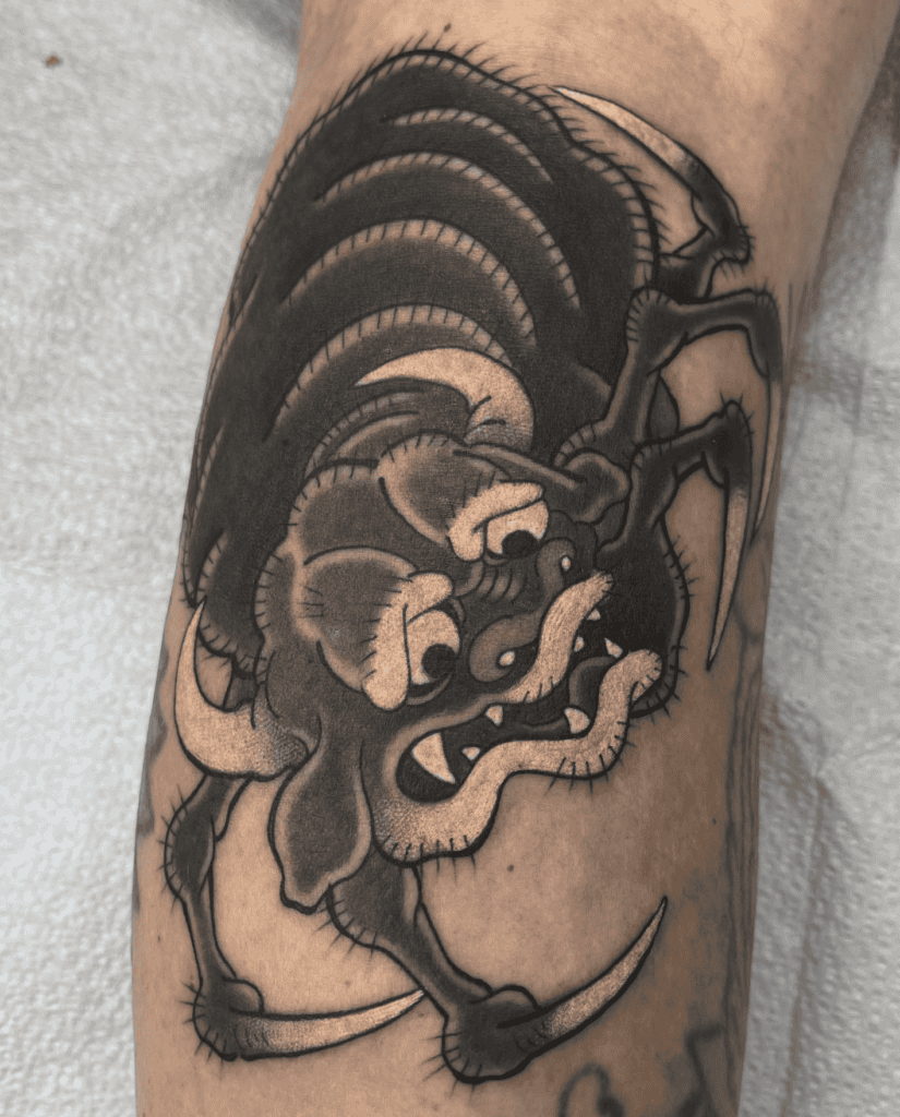 Ushi-oni Japanese Mythology Tattoo