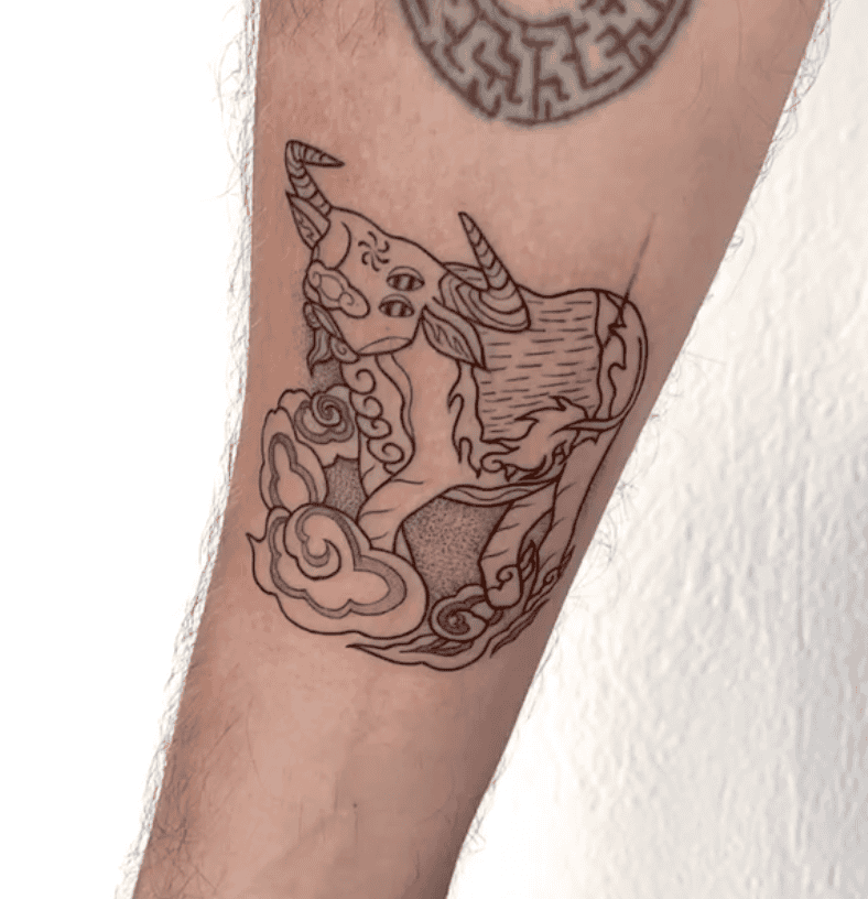 Water Buffalo Bovine Tattoo