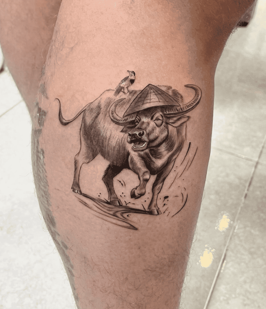 Water Buffalo Viet Bovine Tattoo