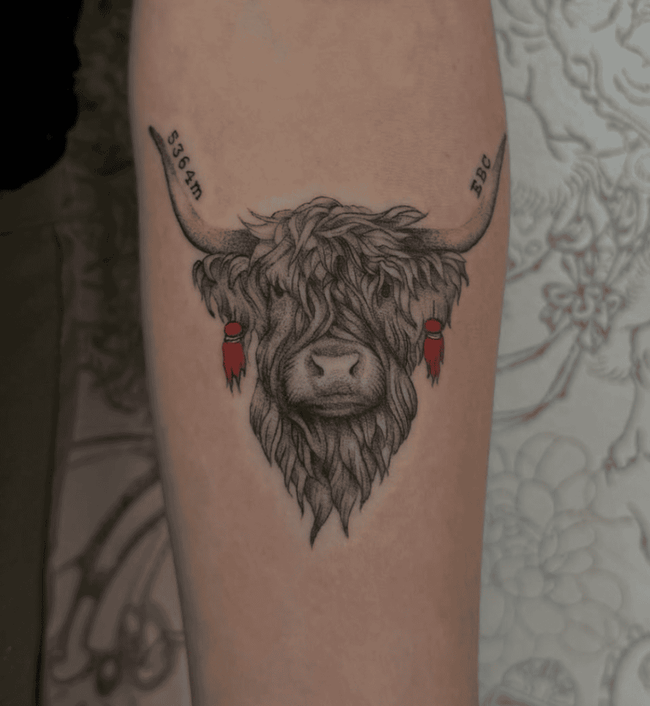 Yak Bovine Tattoo