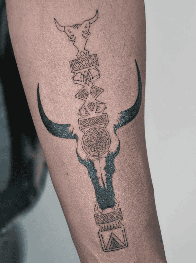 Zebu Totem Bovine Tattoo