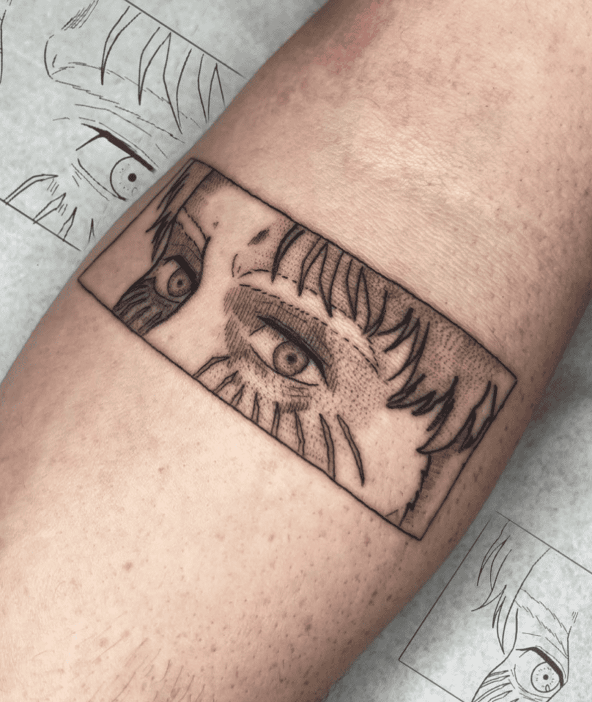 Zeke Yeager Eyes Attack on Titan Tattoo