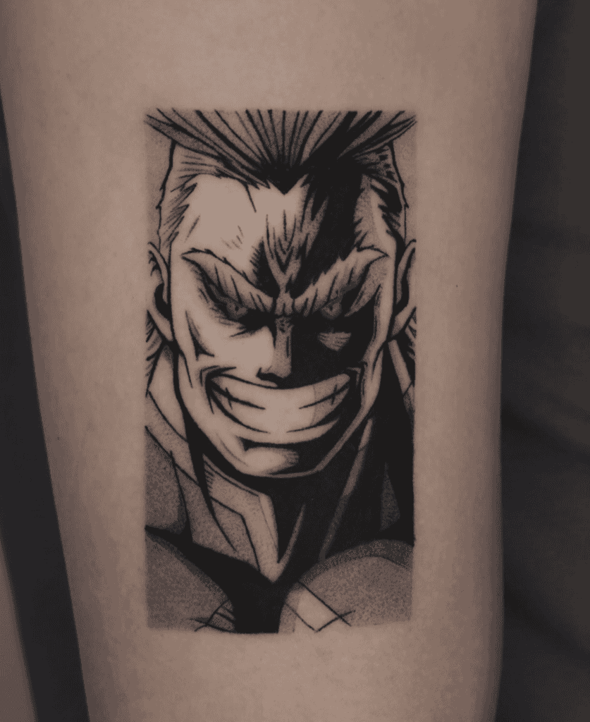All Might Frame My Hero Academia Tattoo