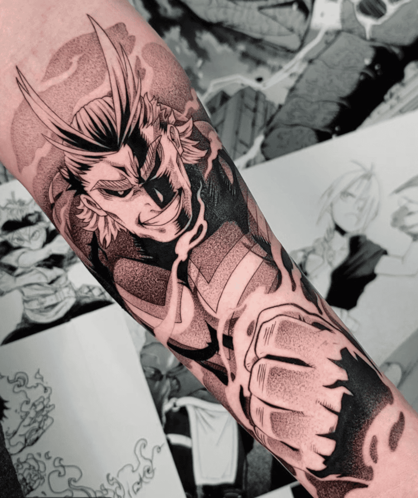 All Might Full Power My Hero Academia Tattoo