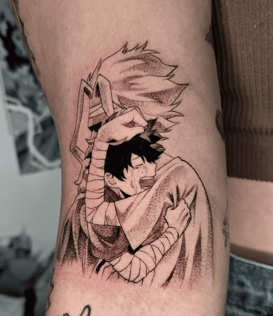 All Might Hug My Hero Academia Tattoo