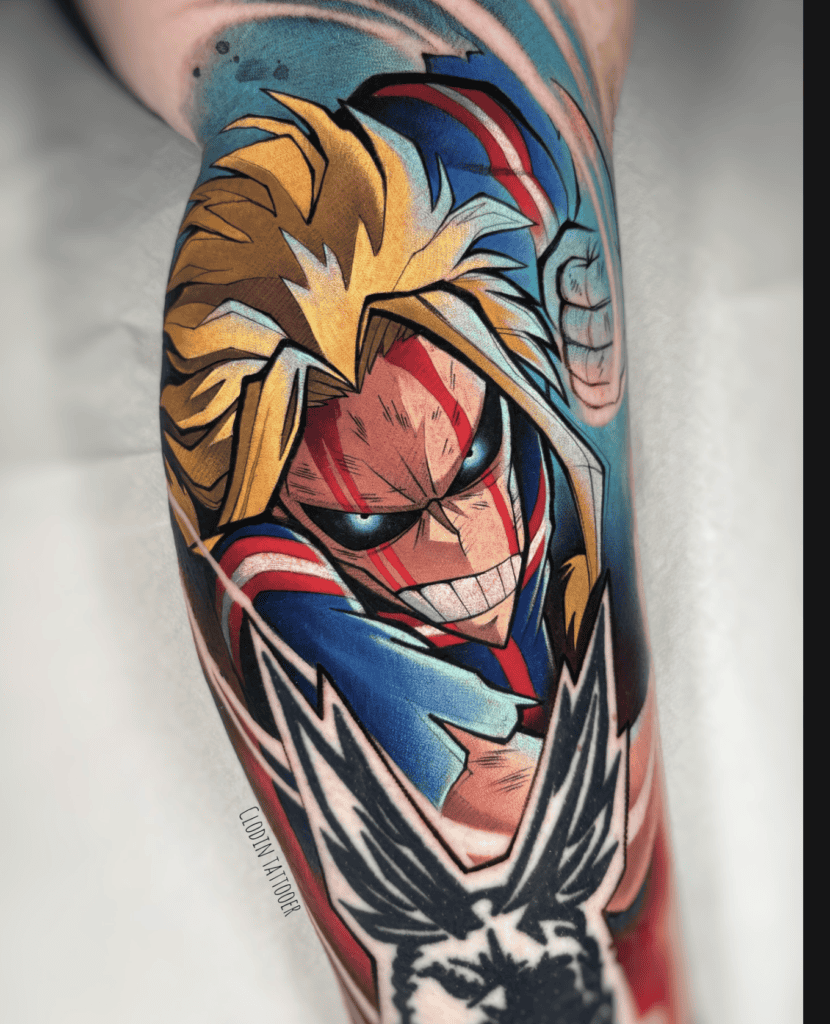 All Might Weakened My Hero Academia Tattoo