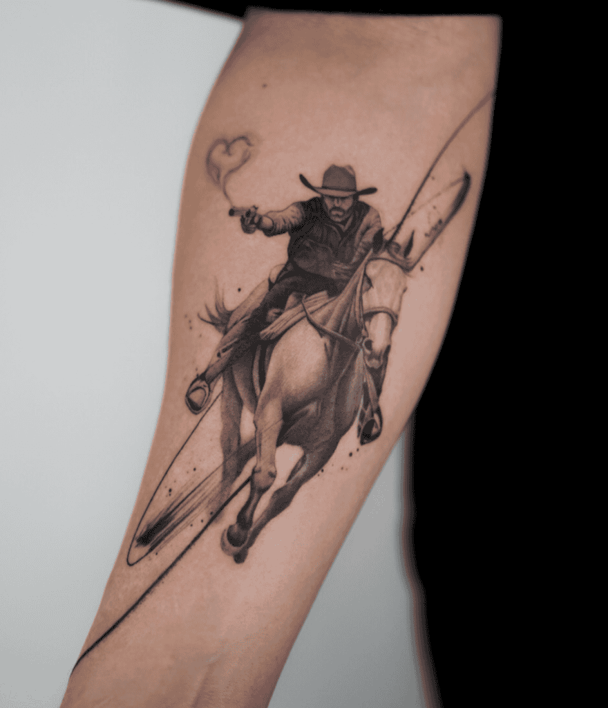 American Quarter Horse Tattoo