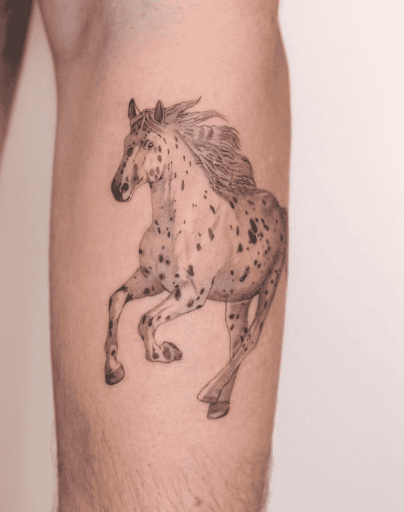 Appaloosa Gallop Horse Tattoo