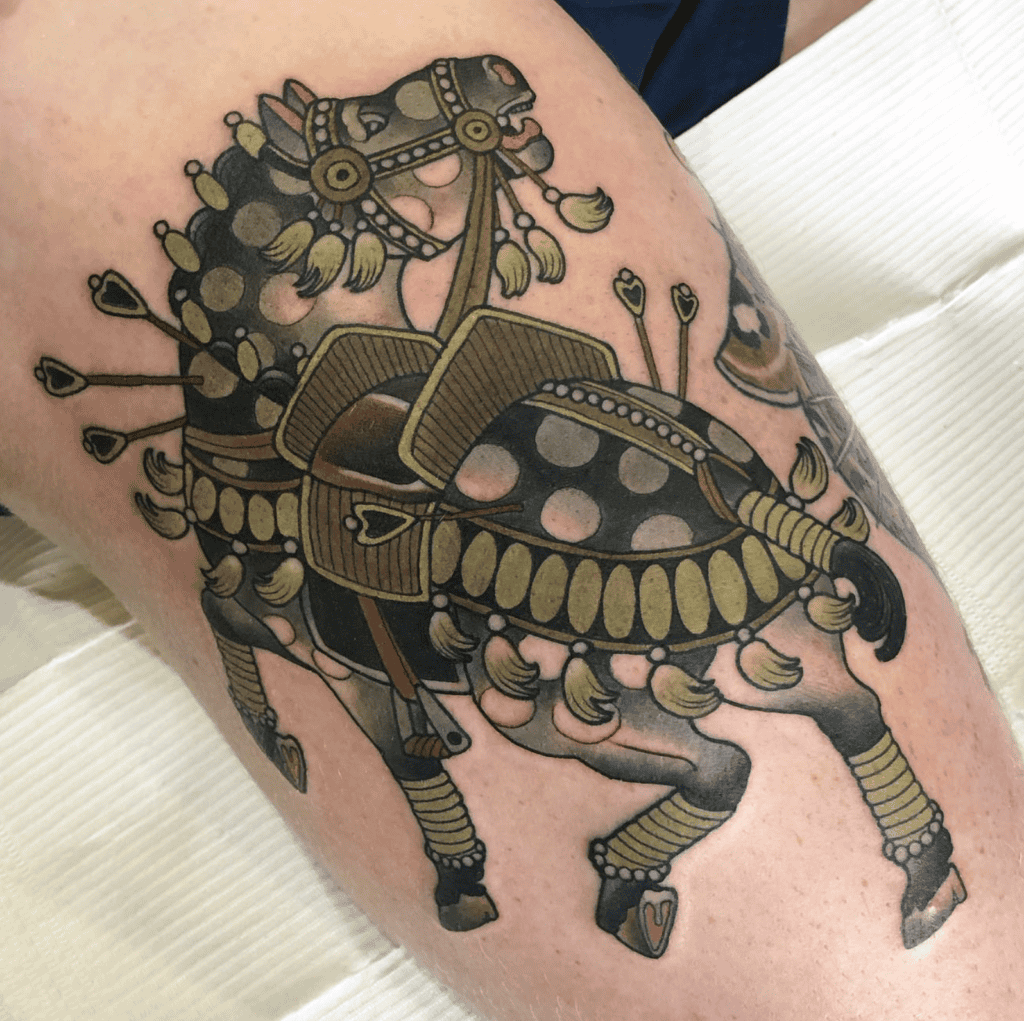 Arabian War Horse Tattoo