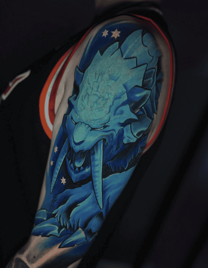 Barioth Ice Monster Hunter Tattoo