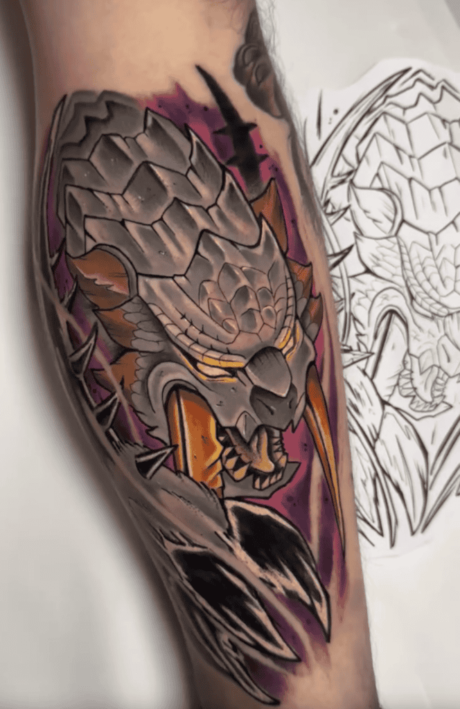 Barioth Monster Hunter Tattoo