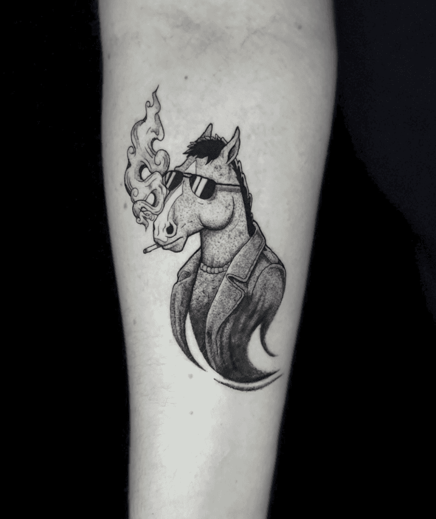 Bojack Horseman Cool Horse Tattoo