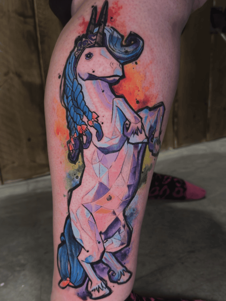 Butt Stallion Horse Tattoo
