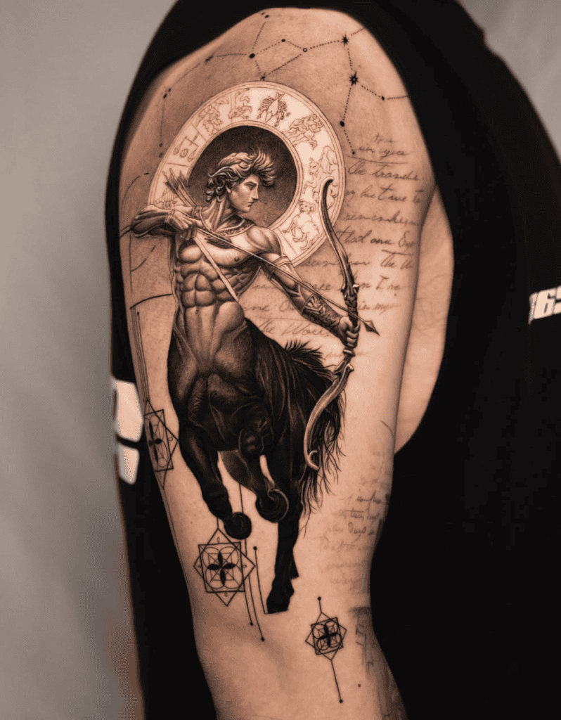 Centaur Arrow Horse Tattoo