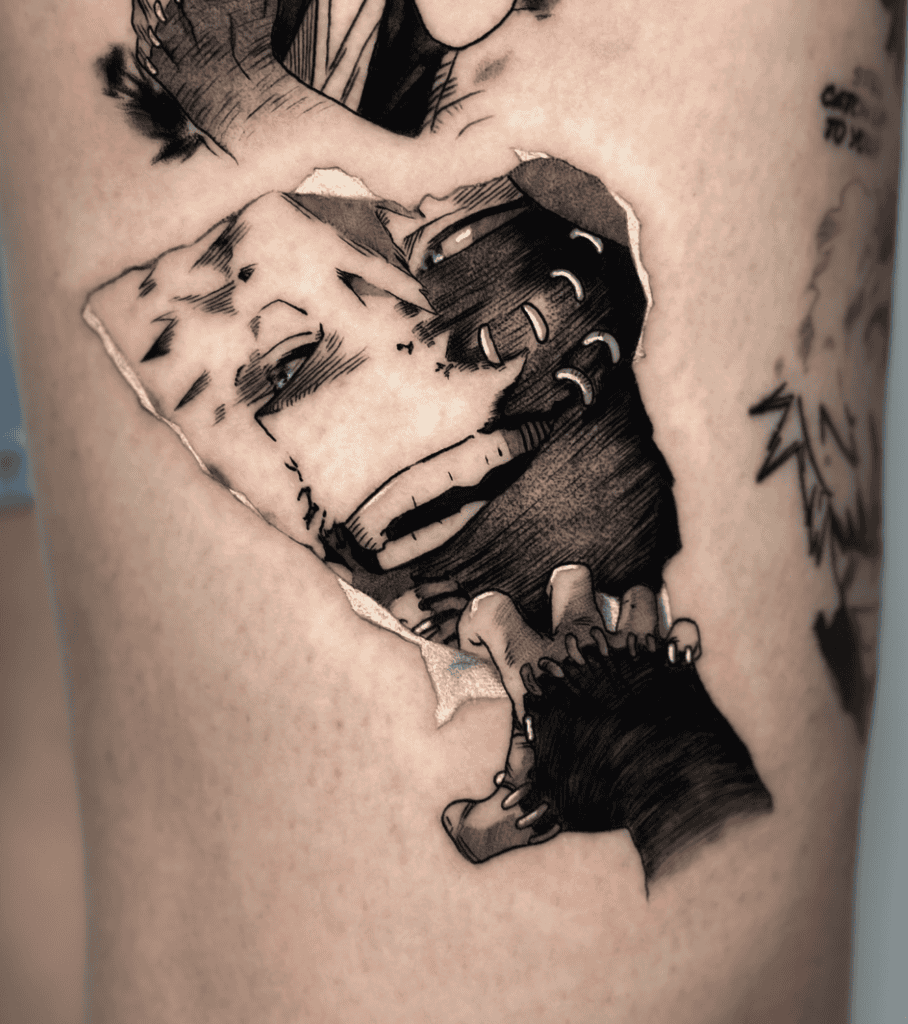 Dabi Scratch My Hero Academia Tattoo