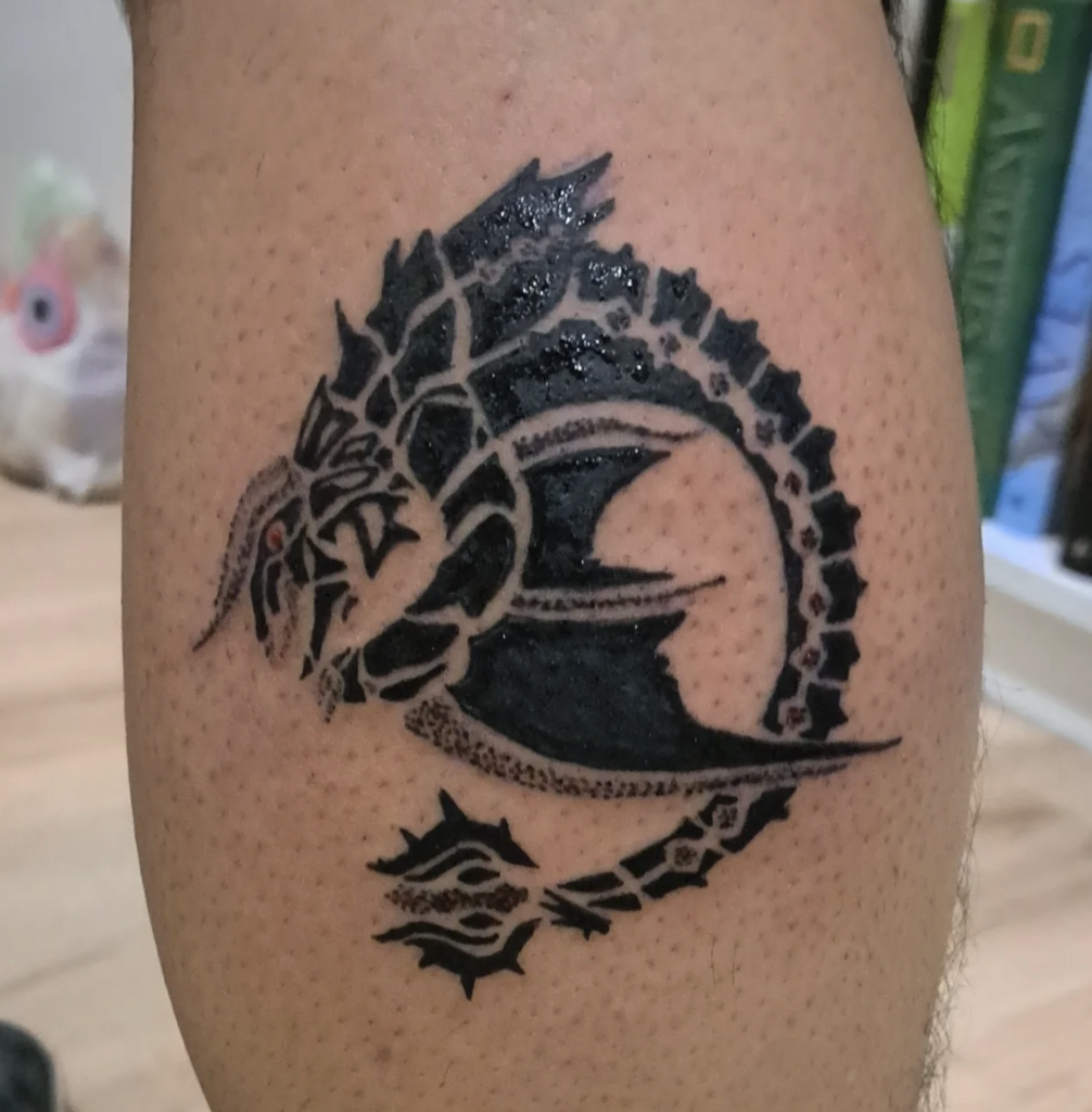 Diablos Symbol Monster Hunter Tattoo