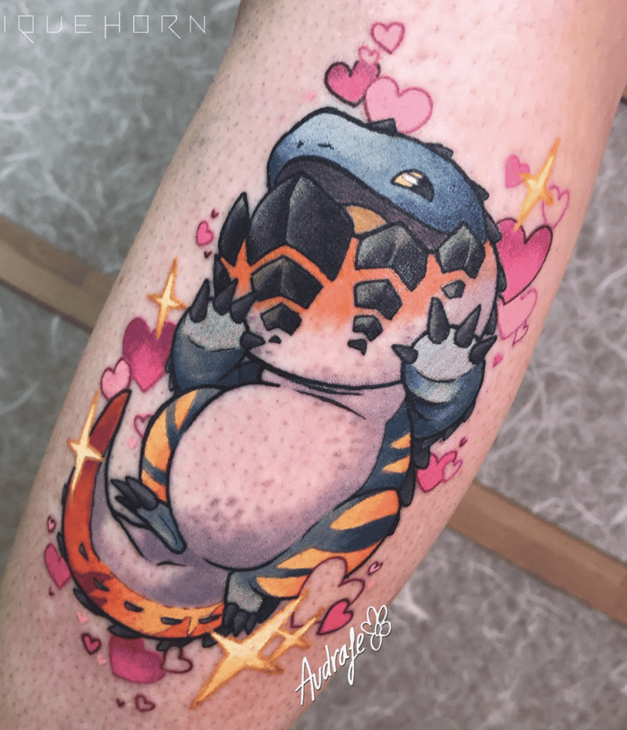 Dodogama Cute Monster Hunter Tattoo
