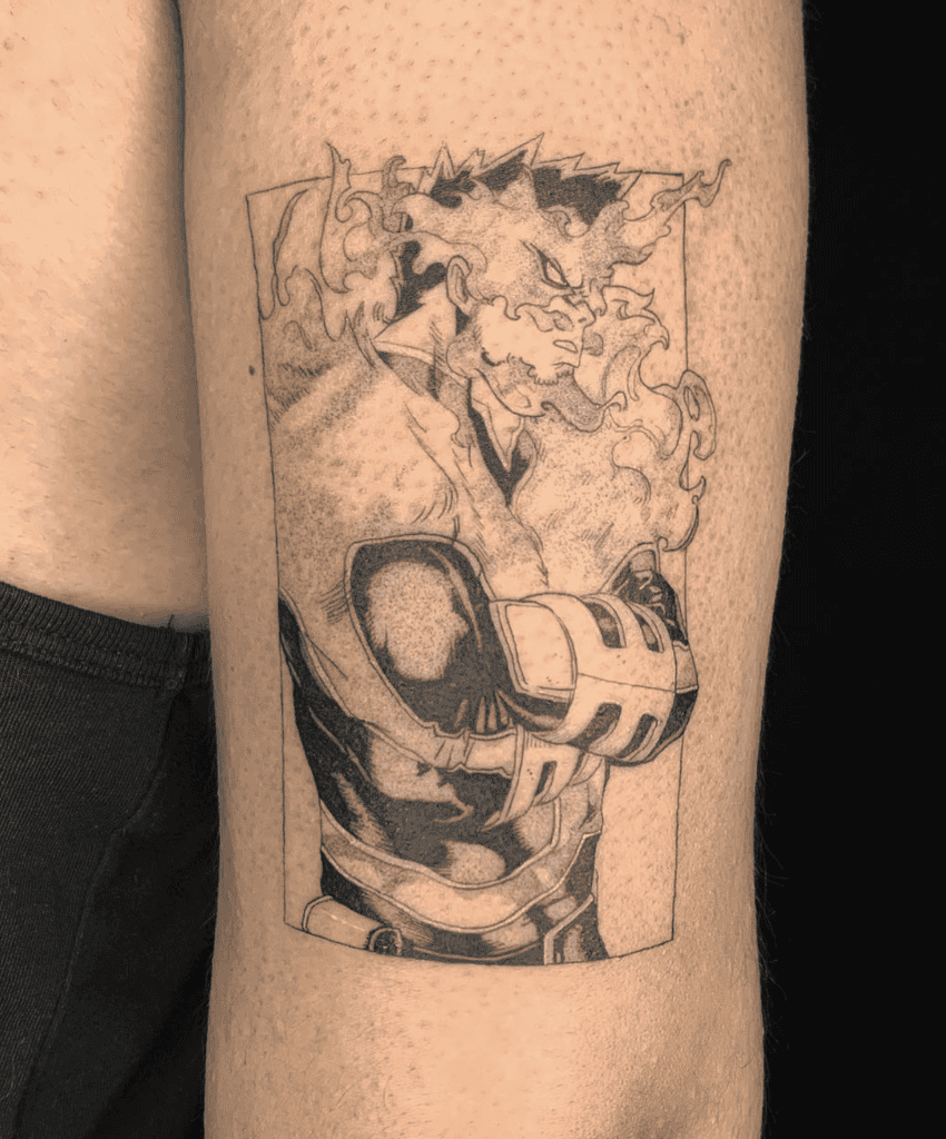 Endeavor Hero My Hero Academia Tattoo