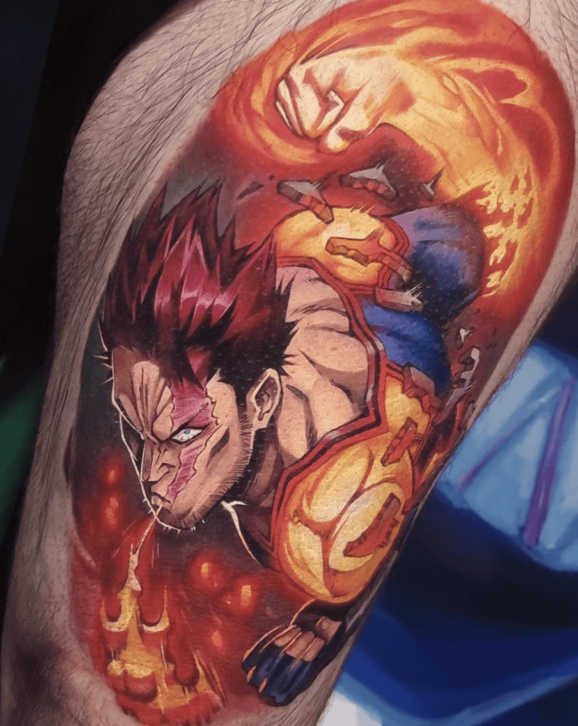 Endeavor Punch My Hero Academia Tattoo