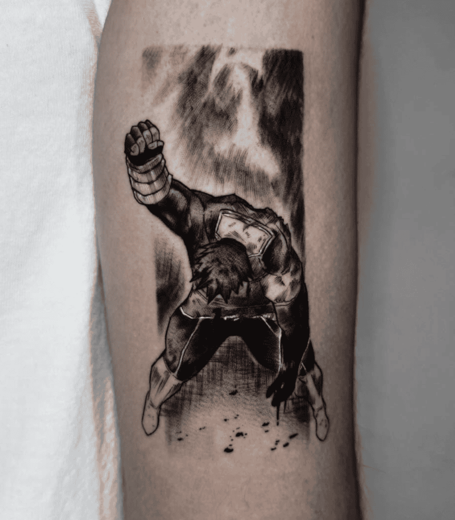 Endeavor Victory My Hero Academia Tattoo