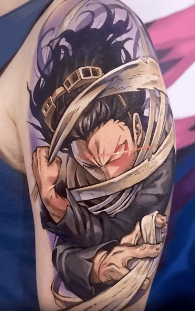 Eraser Head Glare My Hero Academia Tattoo