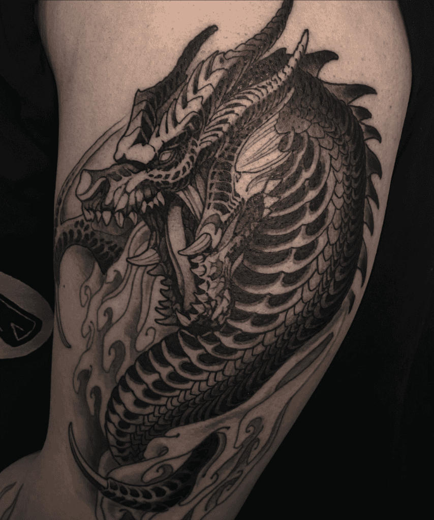 Fatalis Fierce Monster Hunter Tattoo