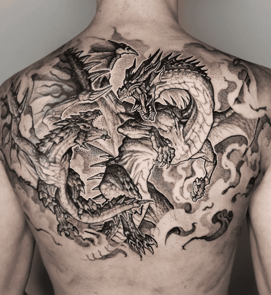 Fatalis Monster Hunter Tattoo