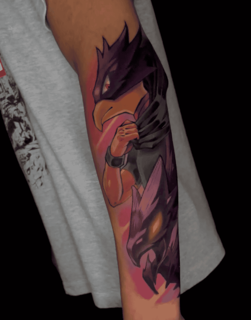Fumikage Tokoyami Dark Shadow My Hero Academia Tattoo