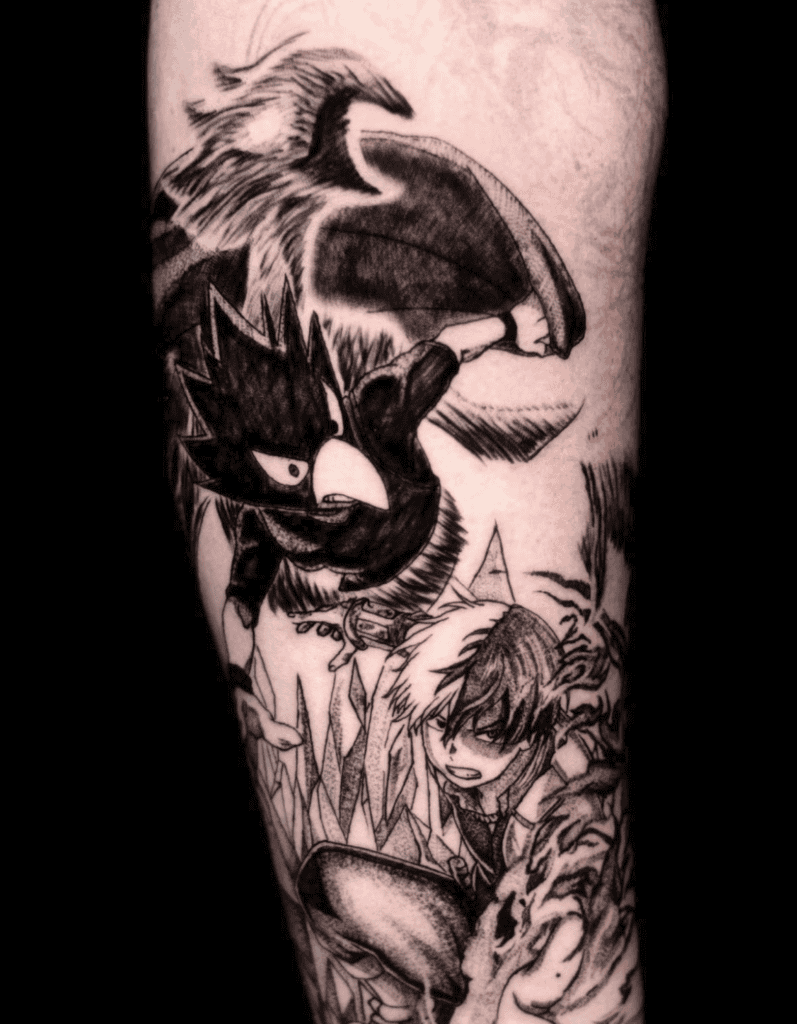 Fumikage Tokoyami Todoroki My Hero Academia Tattoo