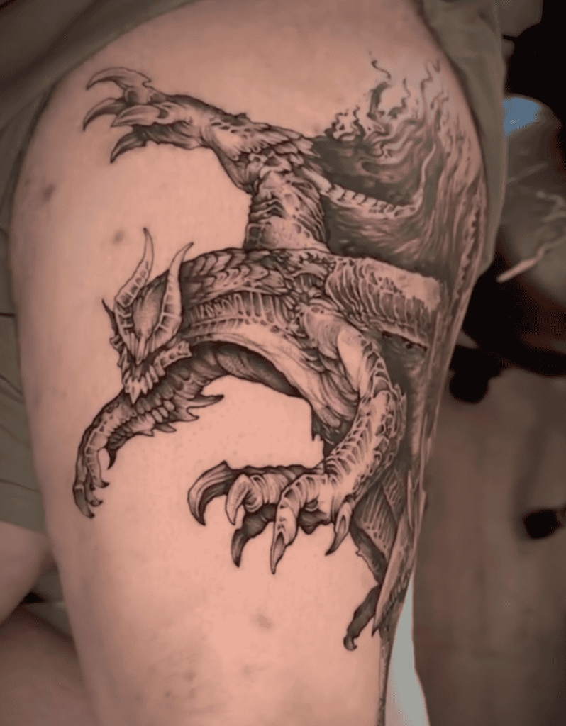 Gore Magala Attack Monster Hunter Tattoo