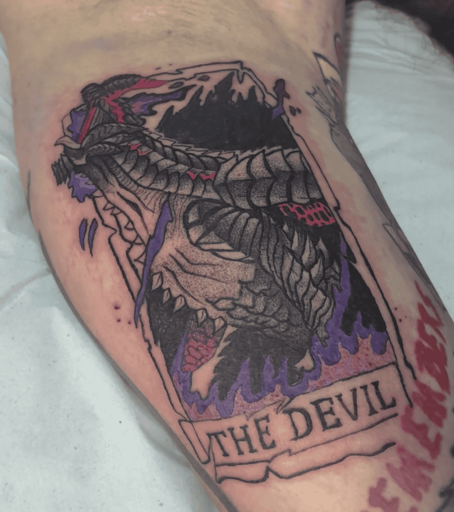 Gore Magala Tarot Monster Hunter Tattoo