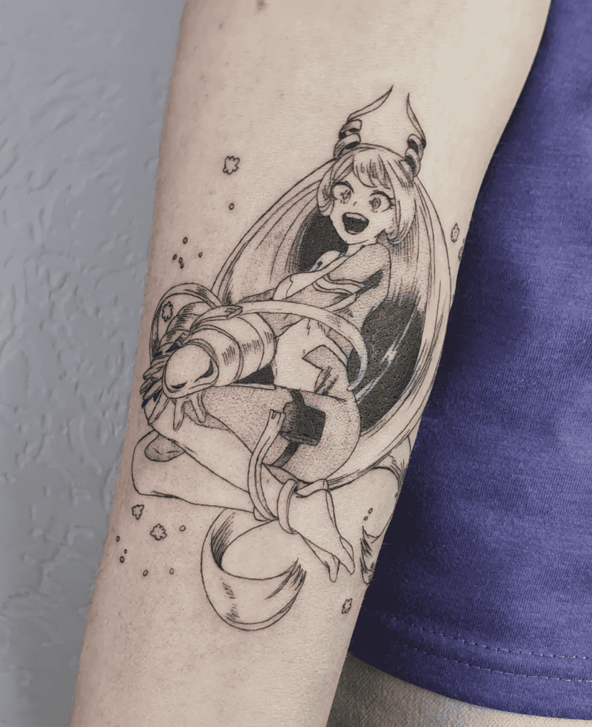 Hado Nejire Smile My Hero Academia Tattoo
