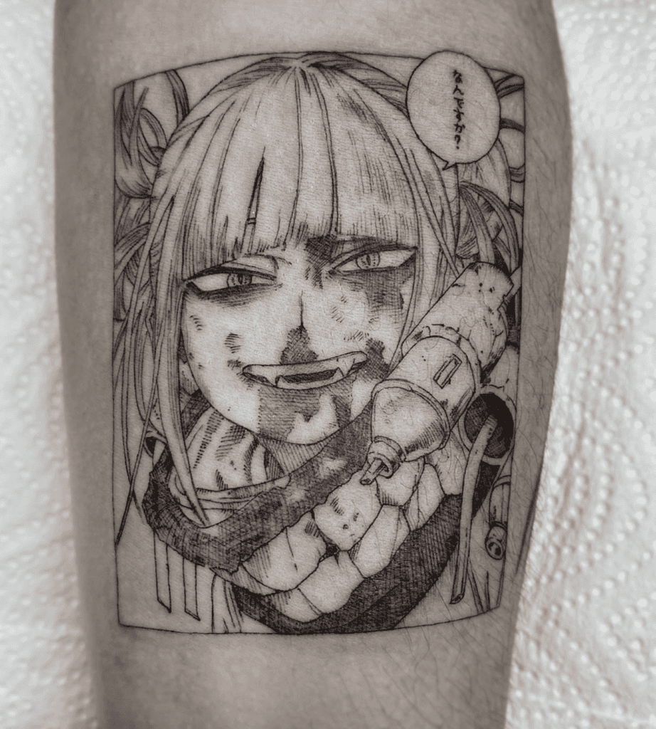 Himiko Toga Frame My Hero Academia Tattoo