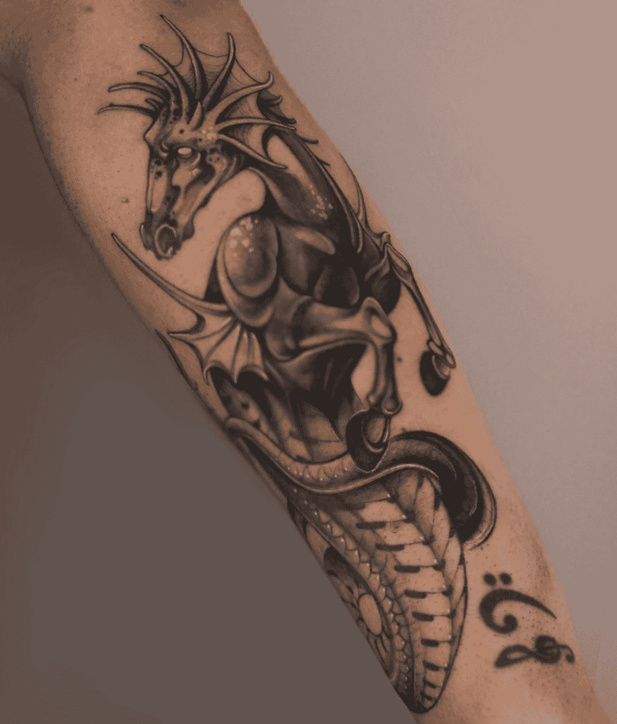 Hippocampus Horse Tattoo