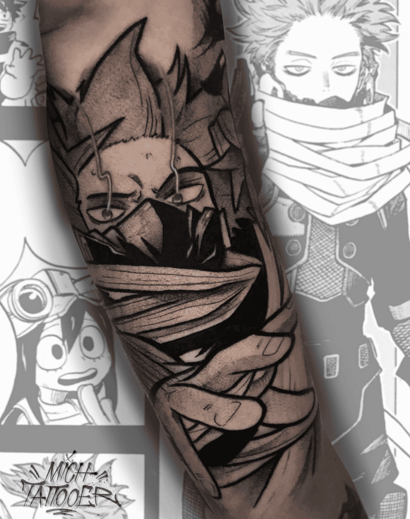 Hitoshi Shinso Action My Hero Academia Tattoo